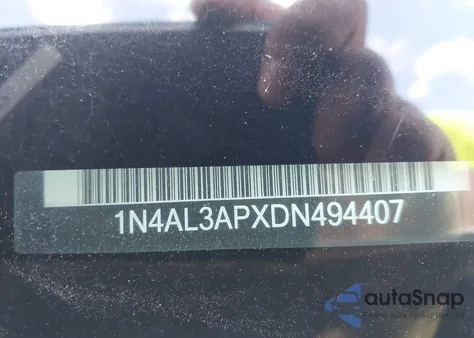 2013 Nissan Altima 2.5 S from USA, damaged, VIN 1N4AL3APXDN494407